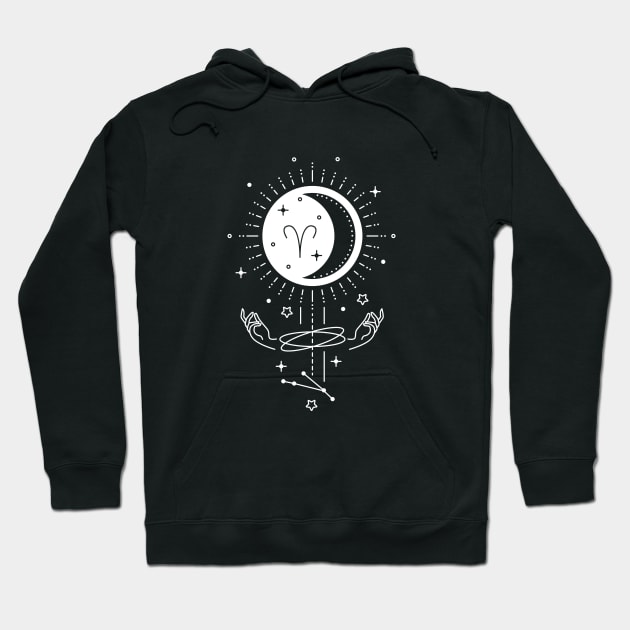 ARIES Zodiac sign art Hoodie by nanaminhae